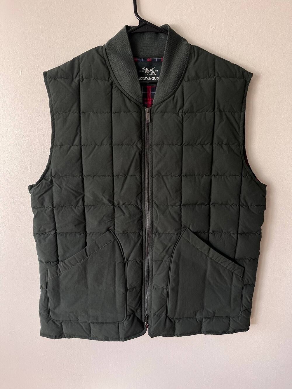 Rodd & Gunn Milford Quilted Zip Vest Green Men’s XXL 2XL Hunting Outdoor